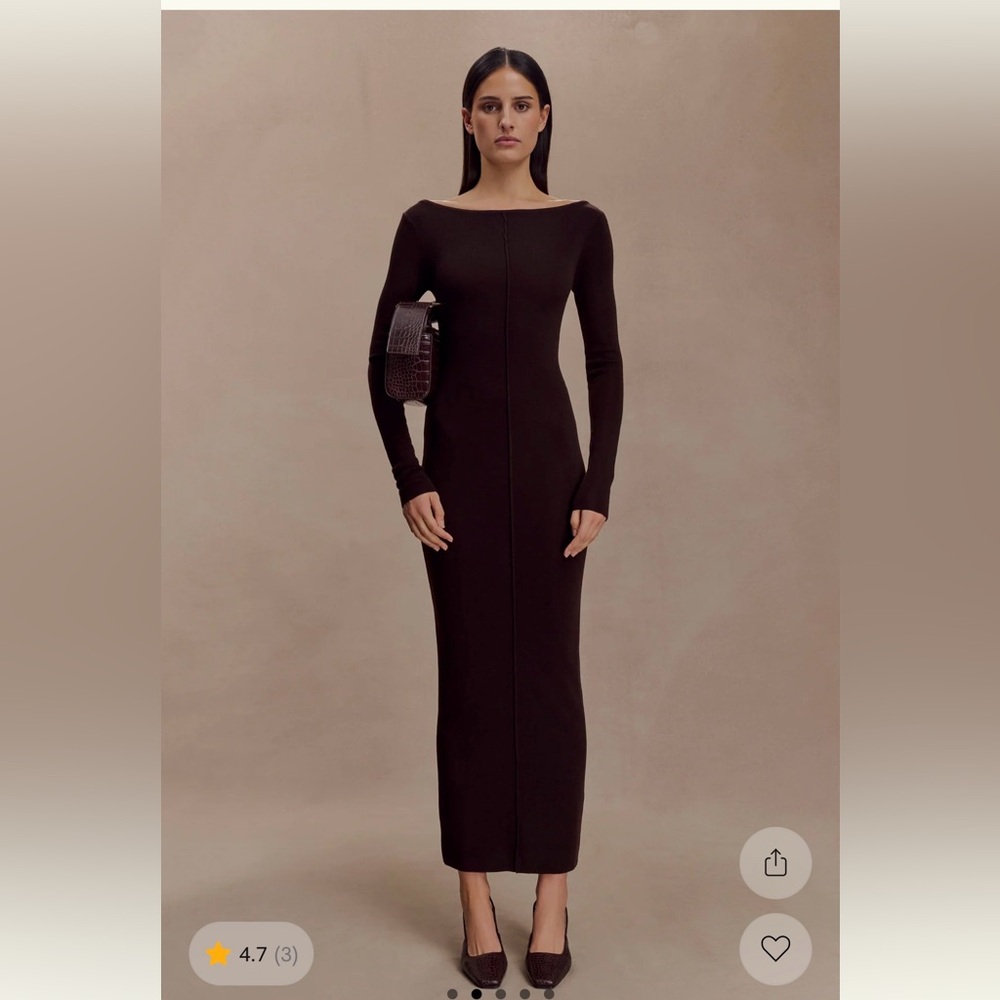 Meshki Cleona merino wool dress